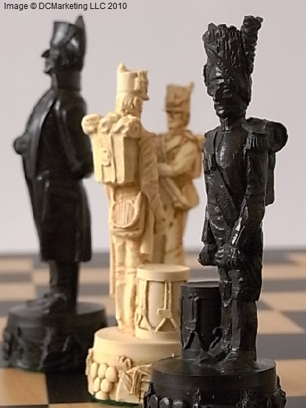 Battle of Waterloo Plain Theme Chess Set